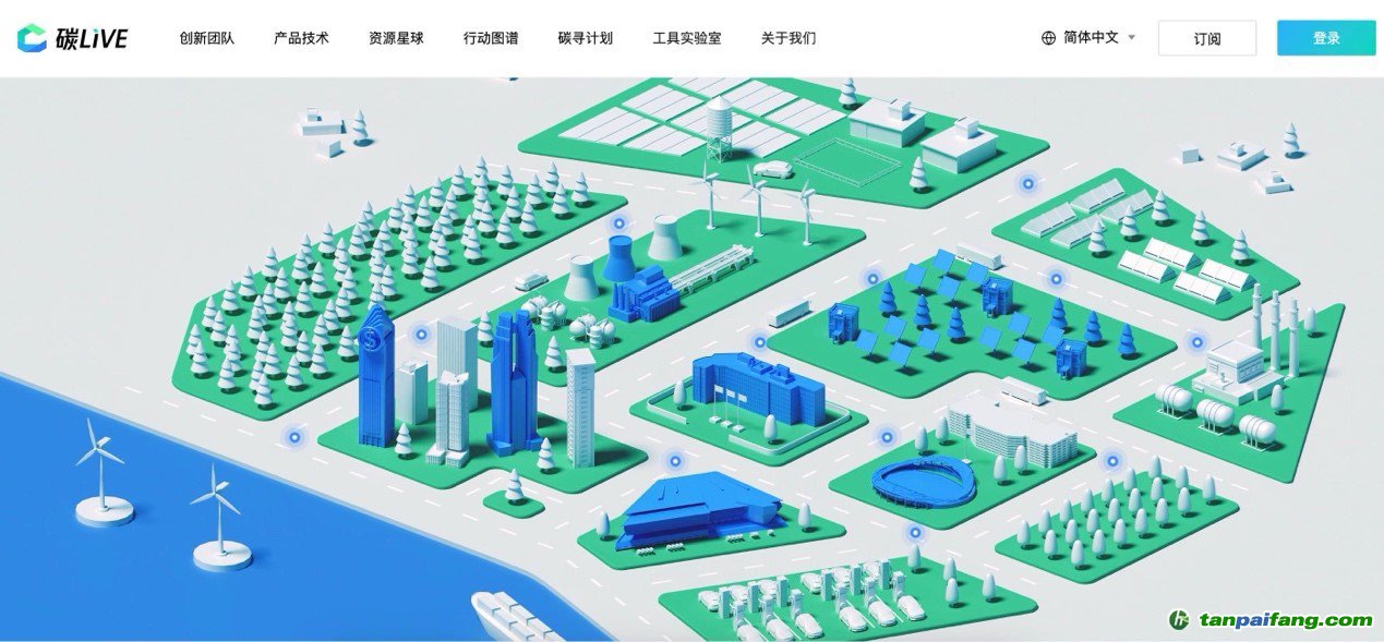 “碳LIVE”社區(qū)網(wǎng)頁截圖。圖片由騰訊公司提供